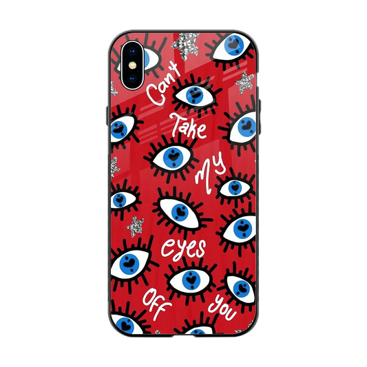 Eyes On You back phone cover | glass case for iphone xs max