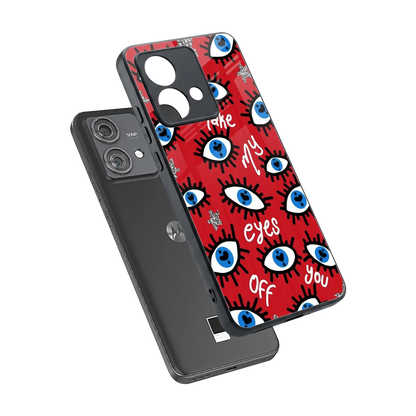 Eyes On You sleek motorola edge 40 neo 5g cover with tempered glass back and TPU edges