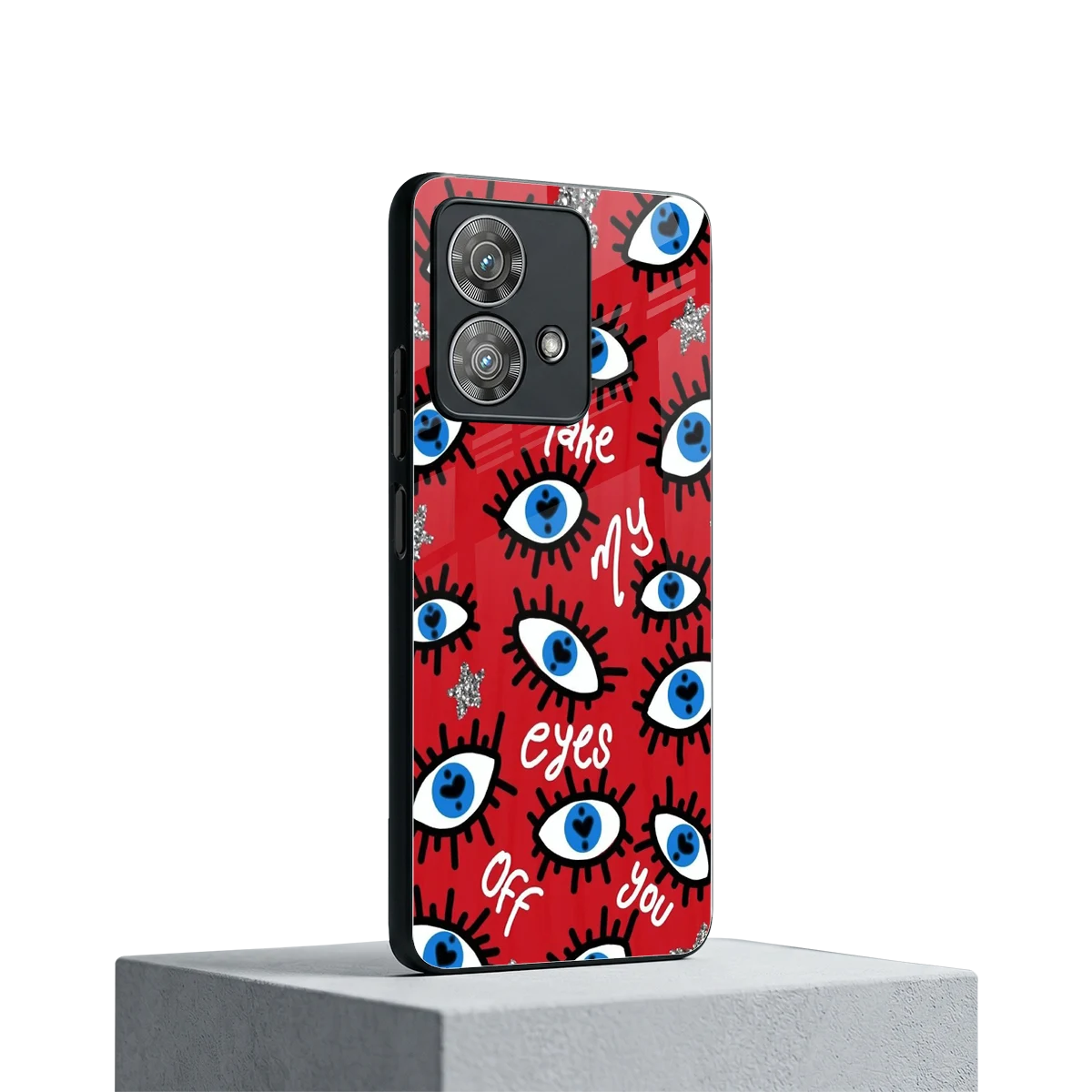 Eyes On You motorola edge 40 neo 5g mobile cover | shockproof glass phone case