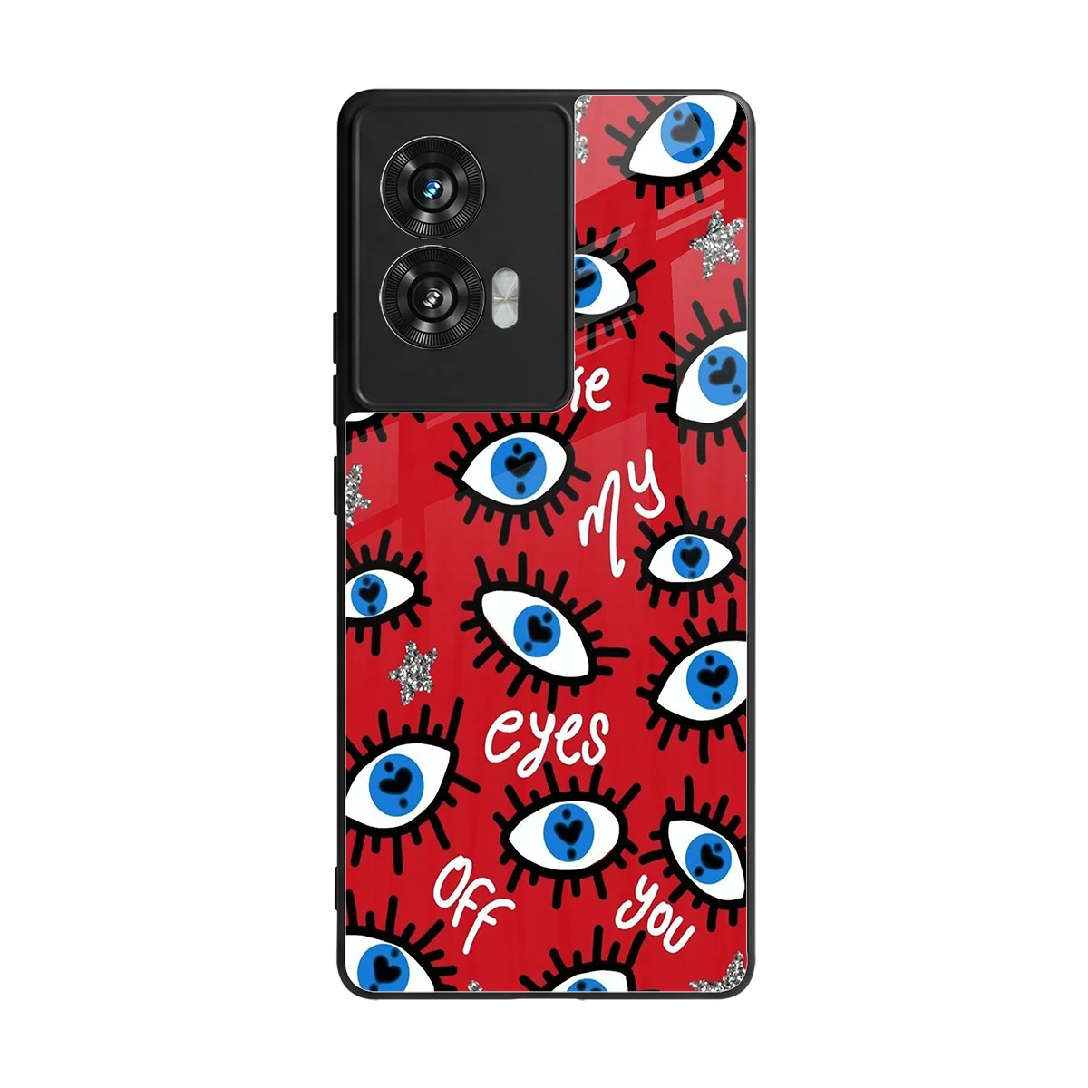 Eyes On You back phone cover | glass case for motorola edge 50 fusion