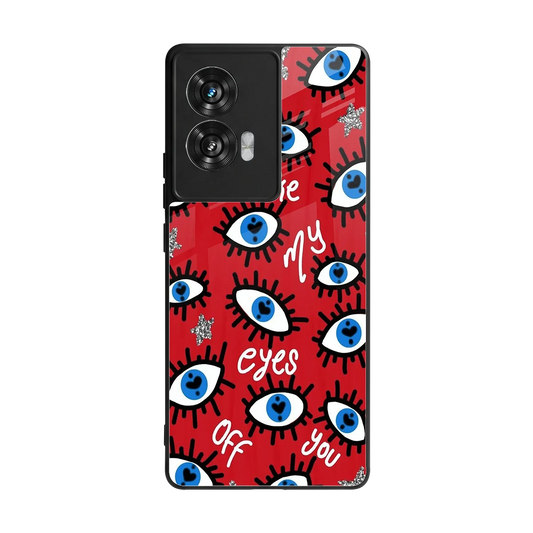 Eyes On You back phone cover | glass case for motorola edge 50 fusion