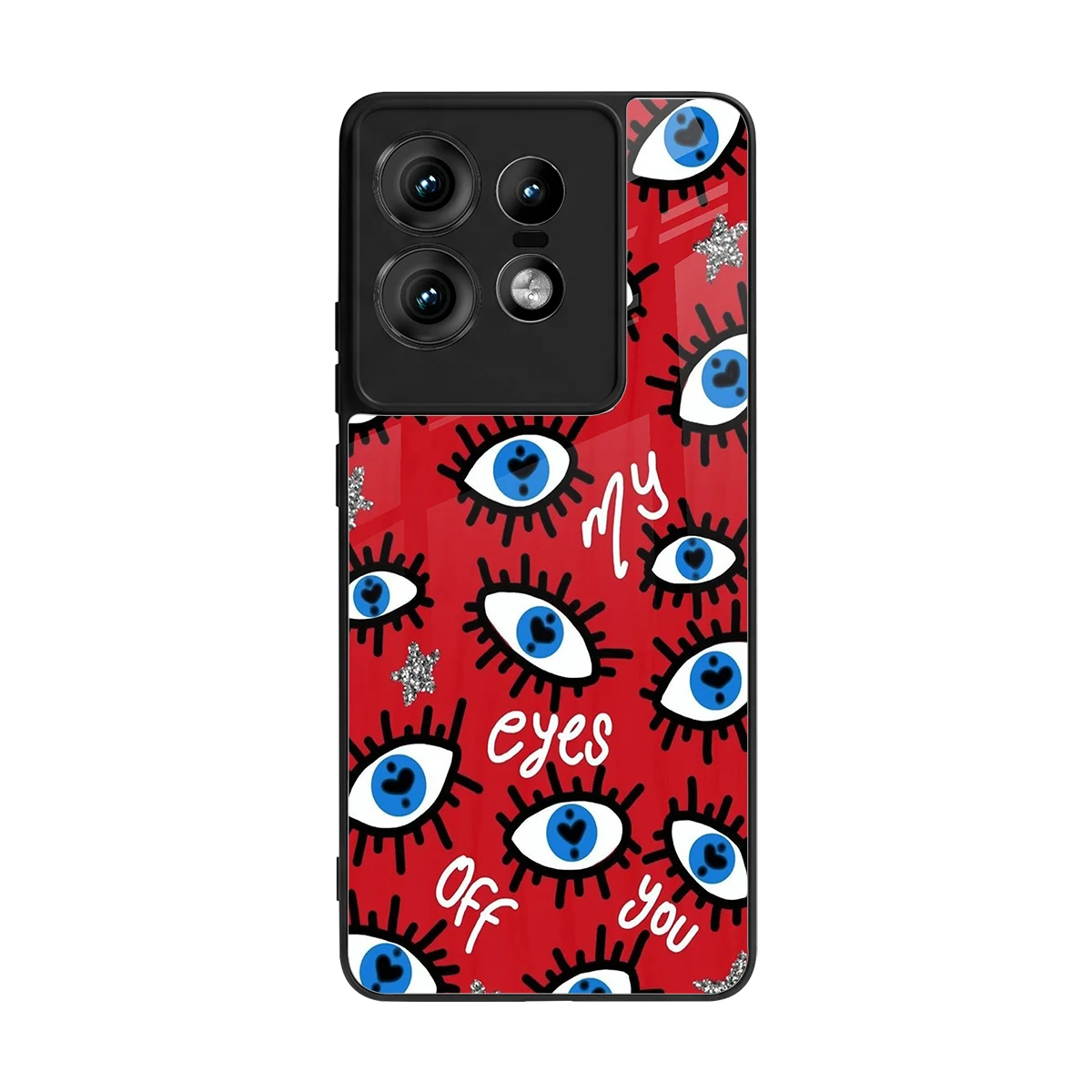Eyes On You back phone cover | glass case for motorola edge 50 pro