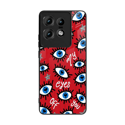 Eyes On You back phone cover | glass case for motorola edge 50 pro