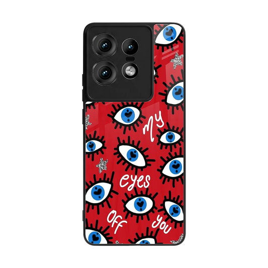 Eyes On You back phone cover | glass case for motorola edge 50 pro