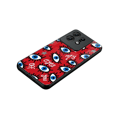Eyes On You stylish phone case for motorola edge 50 pro | glossy glass and slim fit