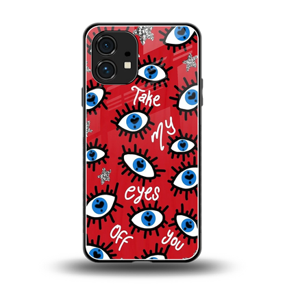 Eyes On You back phone cover | glass case for nothing phone 1