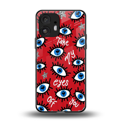 Eyes On You back phone cover | glass case for nothing phone 2