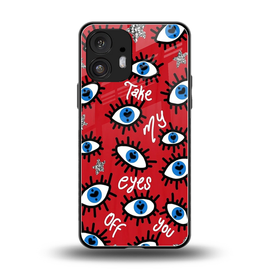 Eyes On You back phone cover | glass case for nothing phone 2