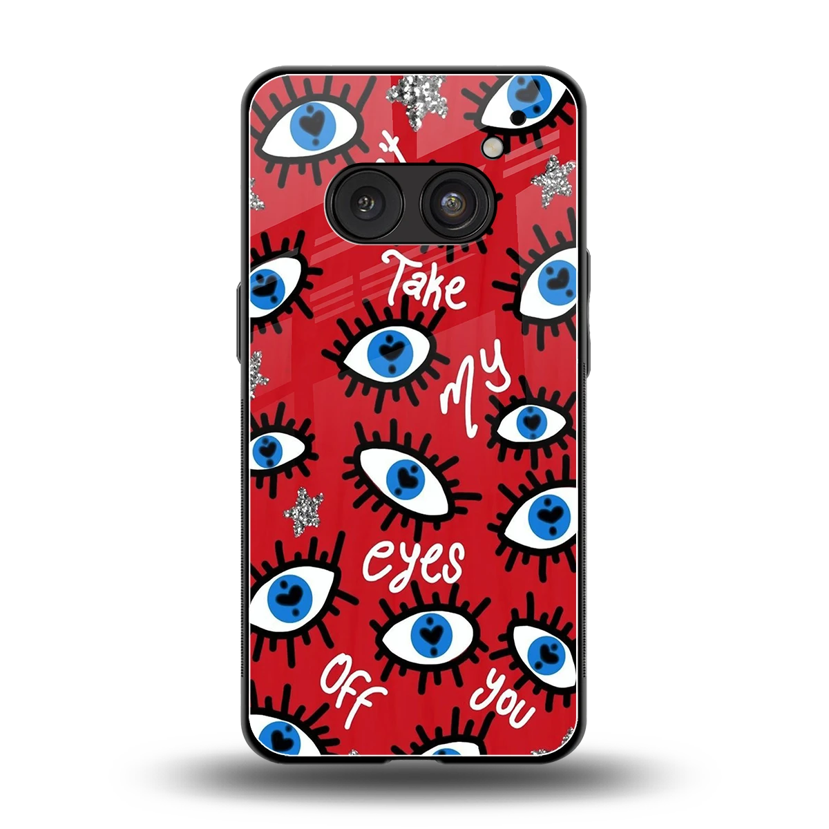 Eyes On You back phone cover | glass case for nothing phone 2a plus
