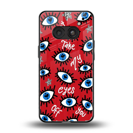 Eyes On You back phone cover | glass case for nothing phone 2a plus