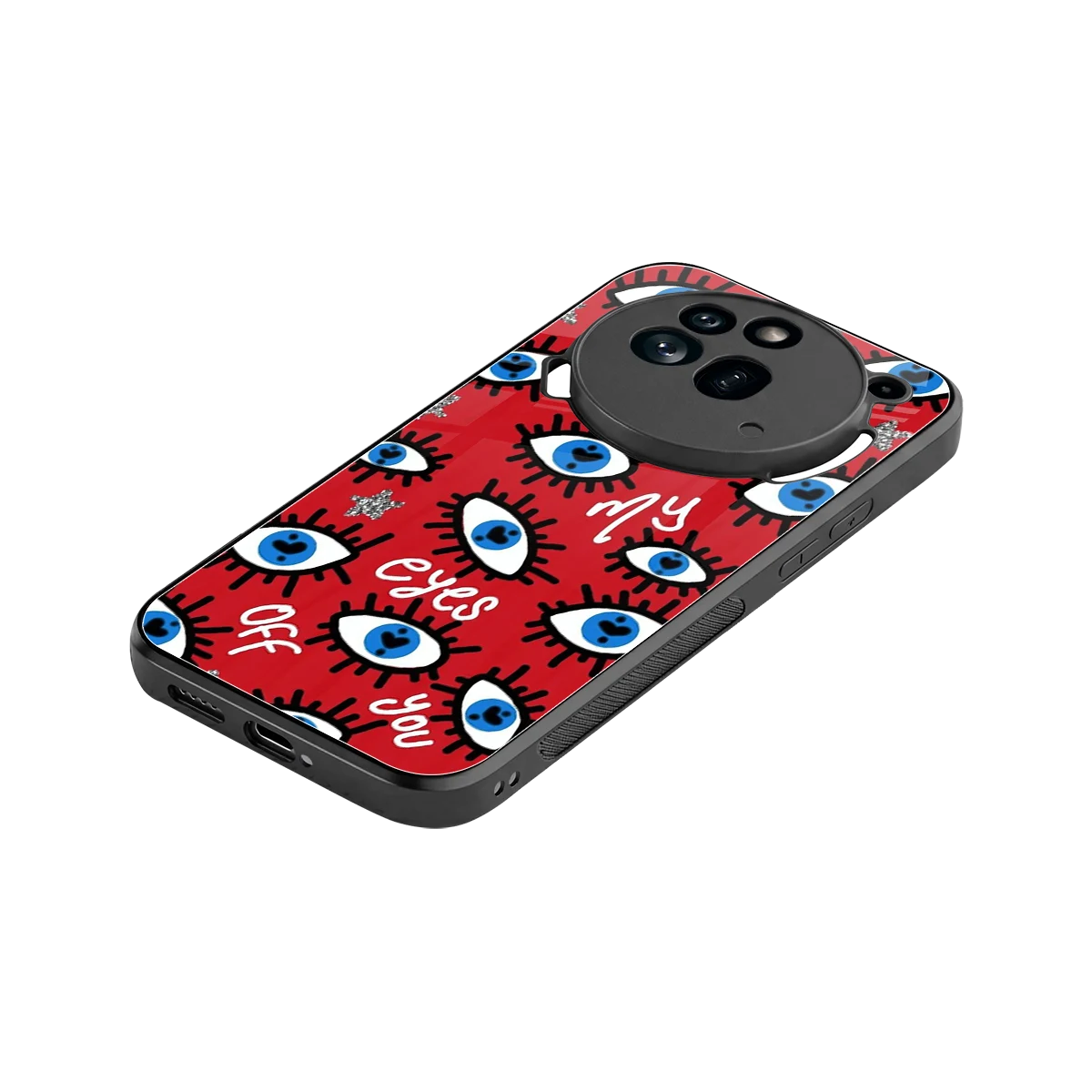 Eyes On You stylish phone case for nothing phone 3a pro | glossy glass and slim fit