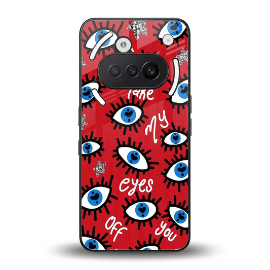 Eyes On You back phone cover | glass case for nothing phone 3a