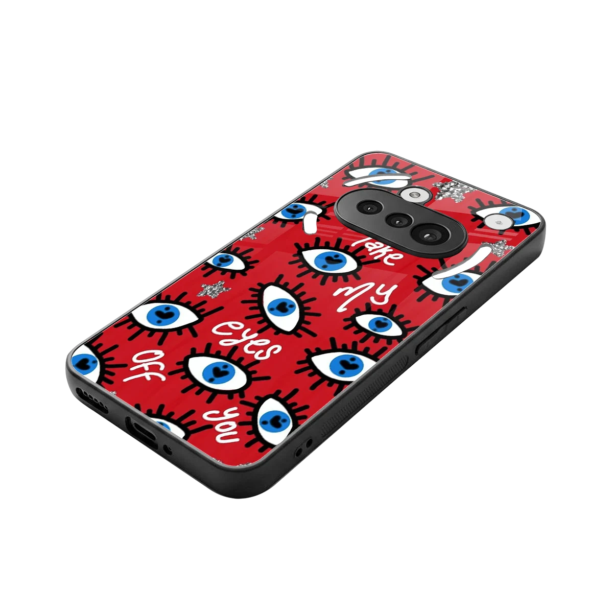 Eyes On You stylish phone case for nothing phone 3a | glossy glass and slim fit