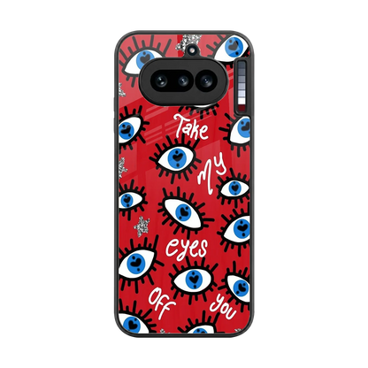 Eyes On You back phone cover | glass case for nothing phone 4a