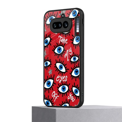 Eyes On You nothing phone 4a mobile cover | shockproof glass phone case