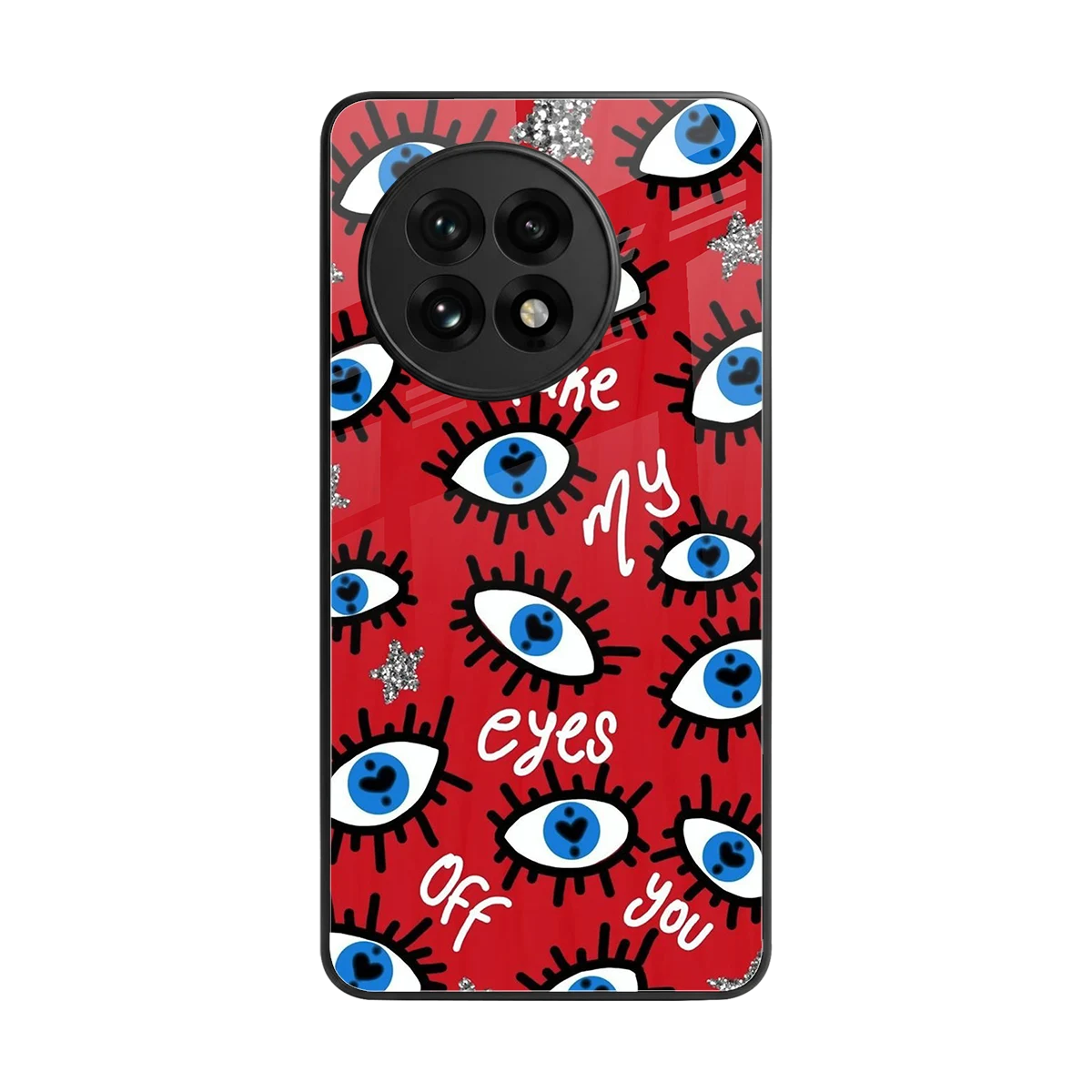 Eyes On You back phone cover | glass case for oneplus 13r