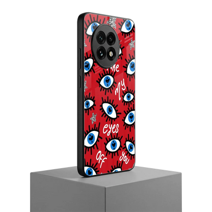 Eyes On You oneplus 13r mobile cover | shockproof glass phone case