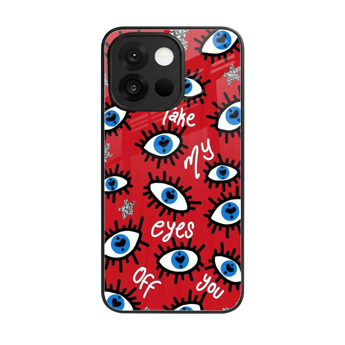 Eyes On You back phone cover | glass case for oneplus 13s