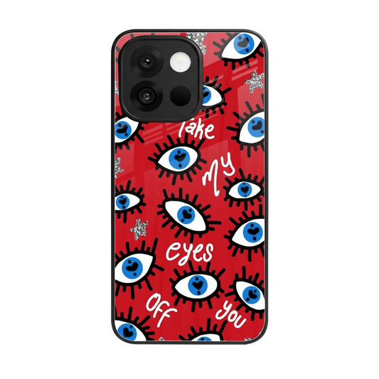 Eyes On You back phone cover | glass case for oneplus 13s