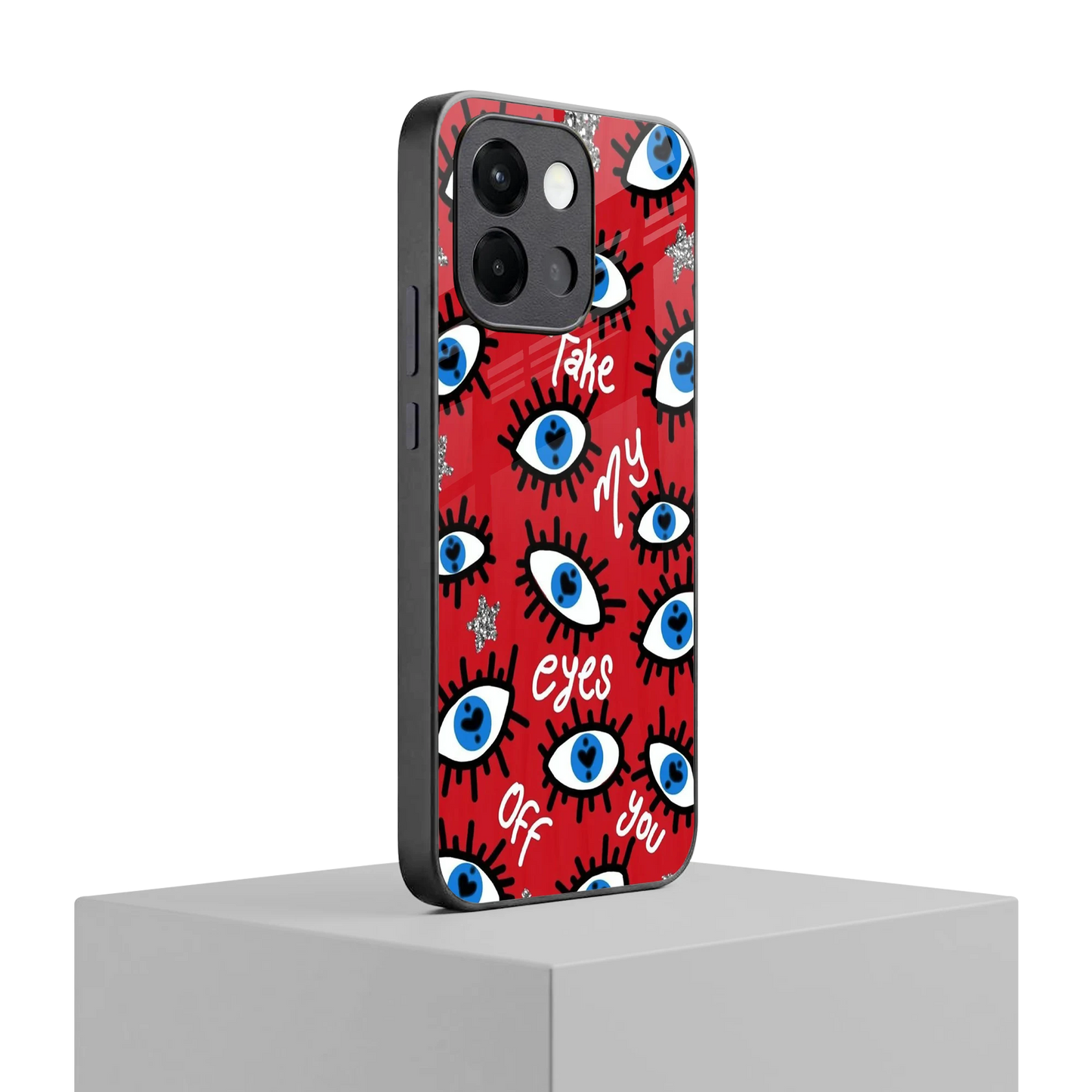 Eyes On You oneplus 13s mobile cover | shockproof glass phone case
