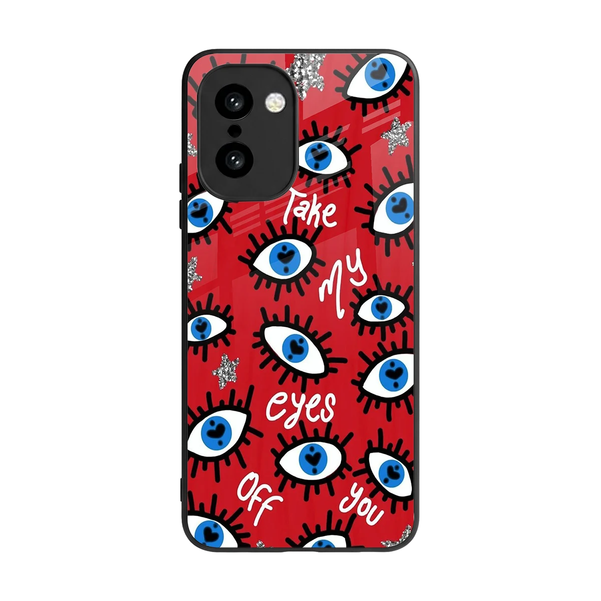 Eyes On You back phone cover | glass case for oneplus 15r