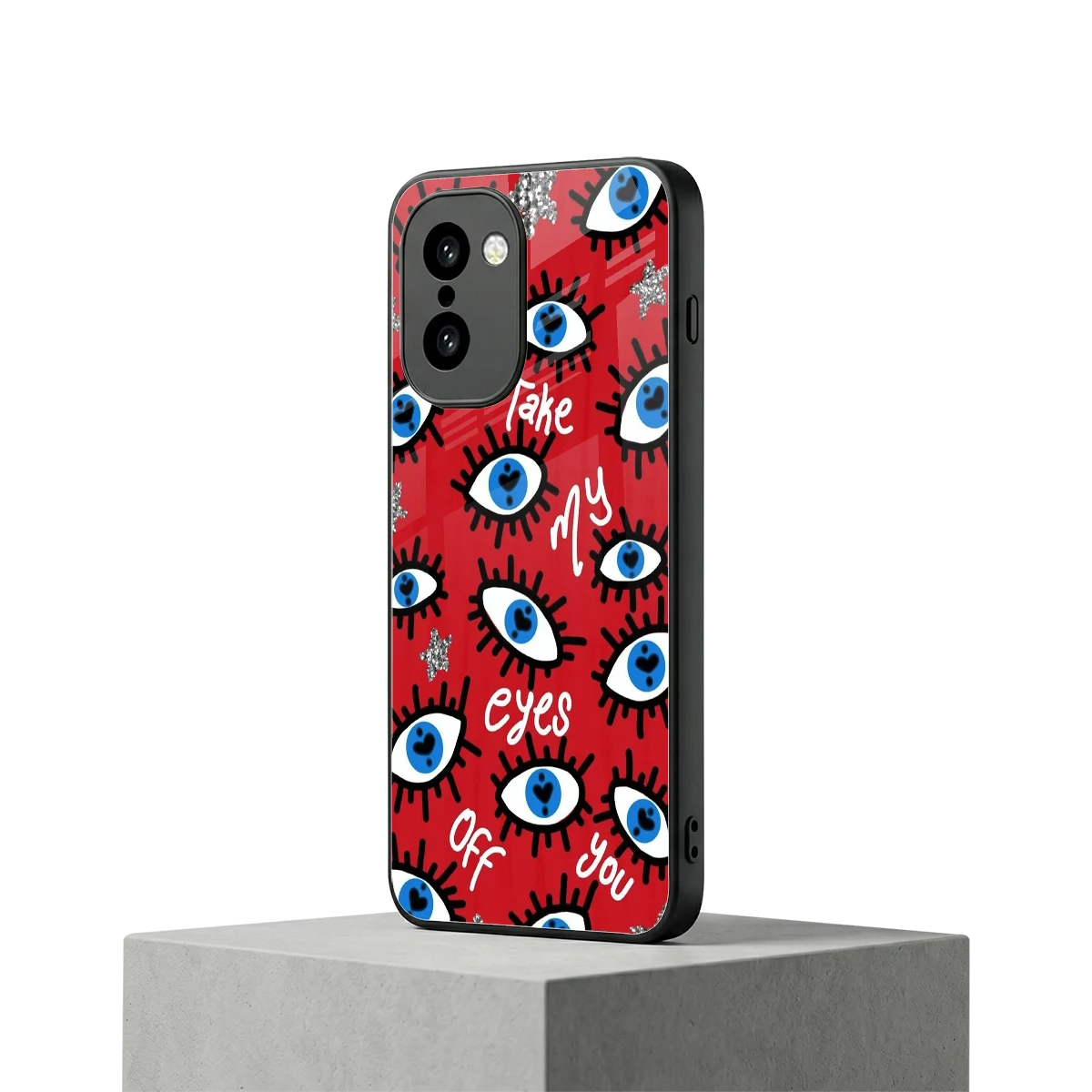 Eyes On You oneplus 15r mobile cover | shockproof glass phone case