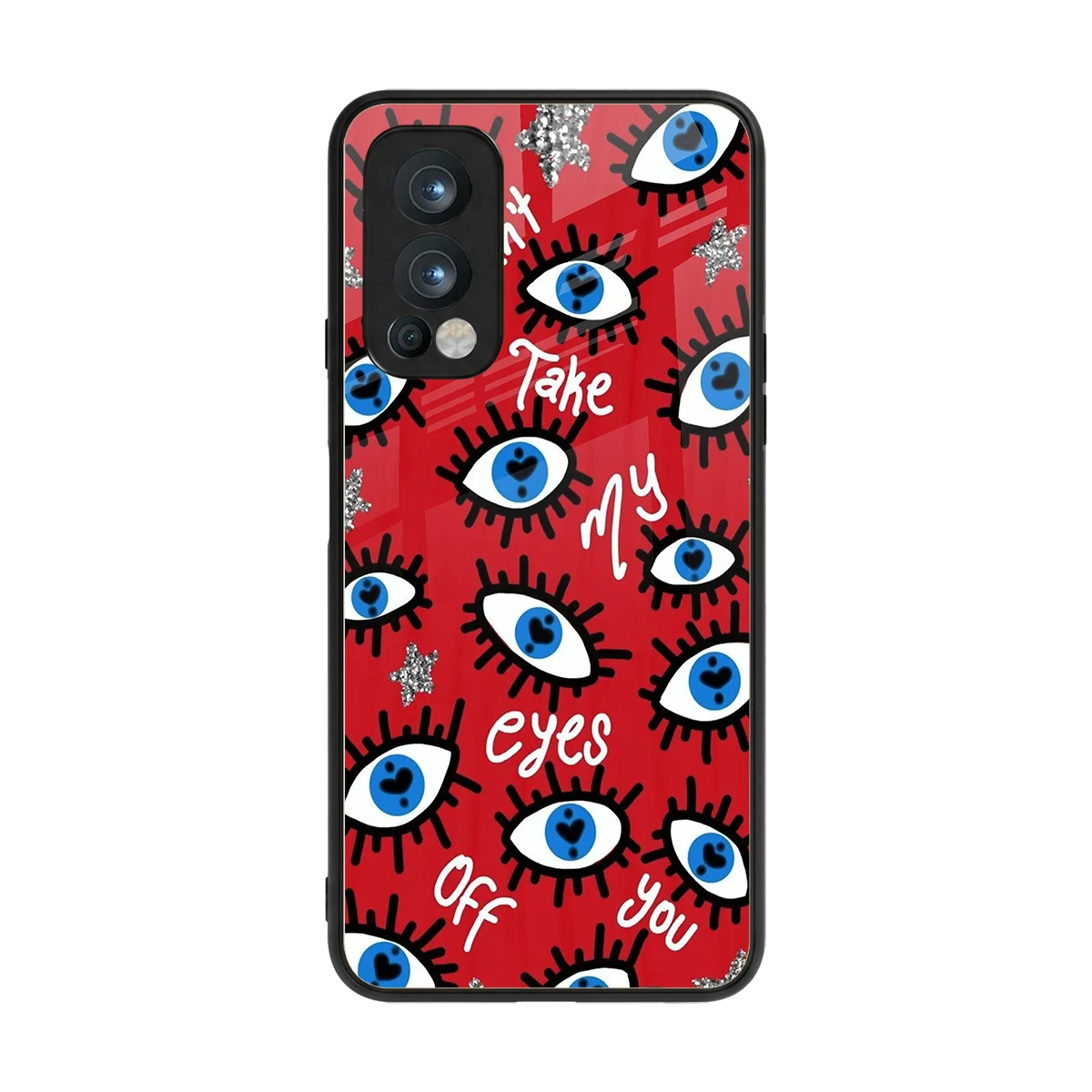 Eyes On You back phone cover | glass case for oneplus nord 2