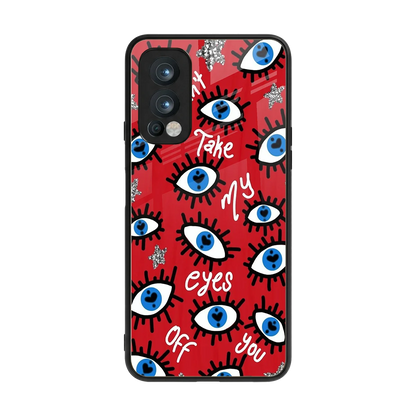 Eyes On You back phone cover | glass case for oneplus nord 2