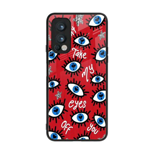 Eyes On You back phone cover | glass case for oneplus nord 2