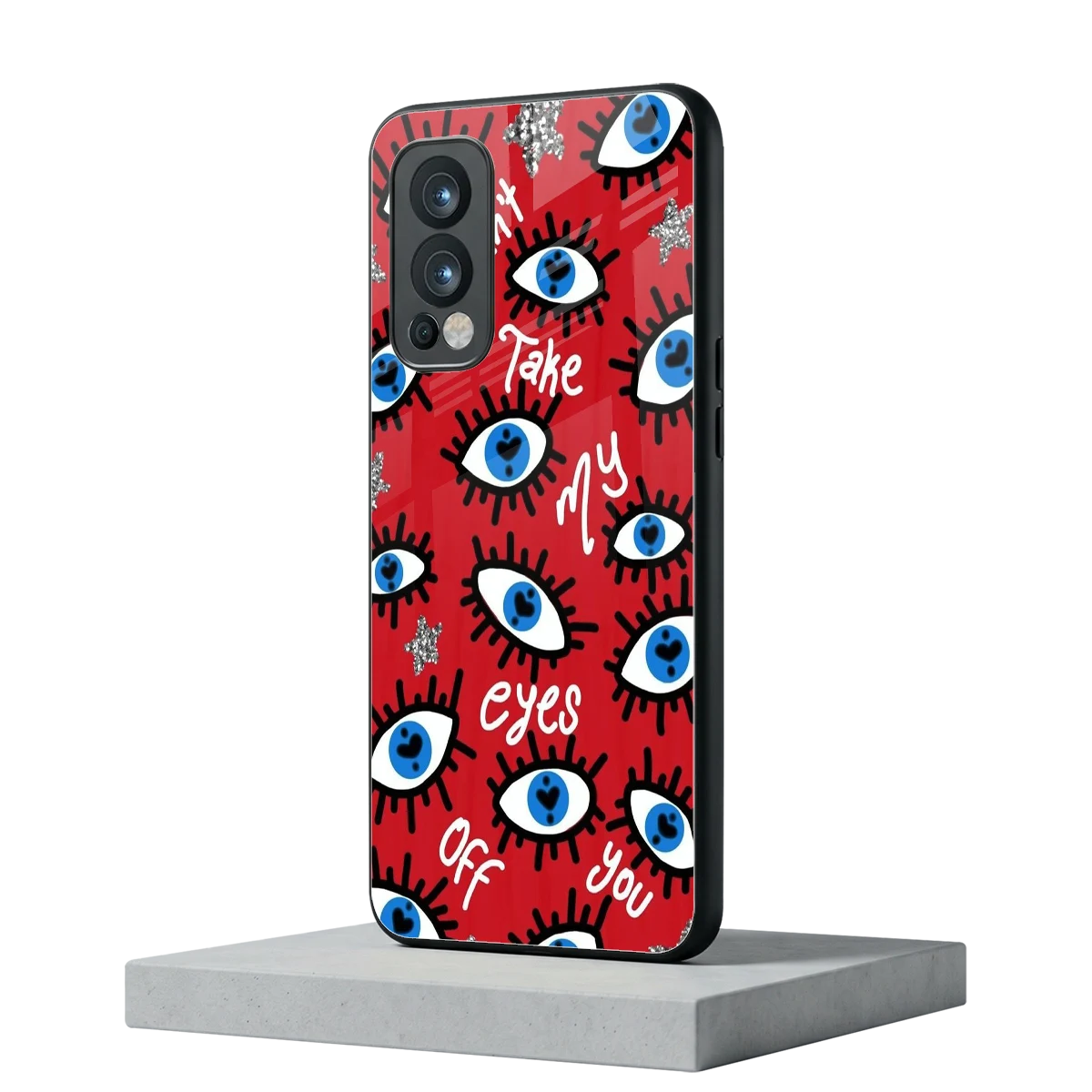Eyes On You oneplus nord 2 mobile cover | shockproof glass phone case