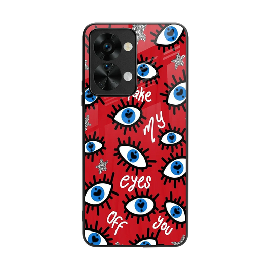 Eyes On You back phone cover | glass case for oneplus nord 2t