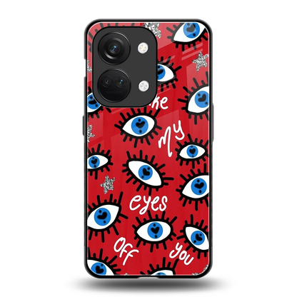 Eyes On You back phone cover | glass case for oneplus nord 3