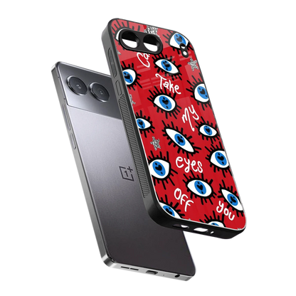 Eyes On You sleek oneplus nord 4 cover with tempered glass back and TPU edges