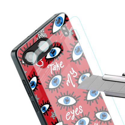 Eyes On You stylish phone case for oneplus nord 4 | glossy glass and slim fit