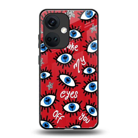 Eyes On You back phone cover | glass case for oneplus nord ce 3