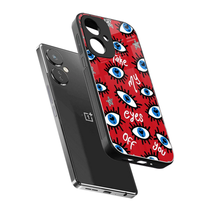Eyes On You sleek oneplus nord ce 3 cover with tempered glass back and TPU edges