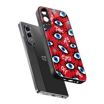 Eyes On You sleek oneplus nord ce 4 lite cover with tempered glass back and TPU edges