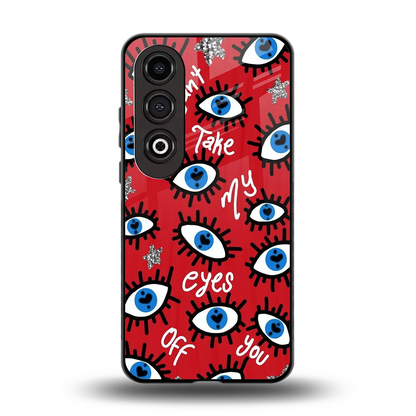 Eyes On You back phone cover | glass case for oneplus nord ce 4