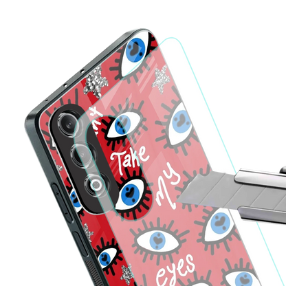 Eyes On You stylish phone case for oneplus nord ce 4 | glossy glass and slim fit