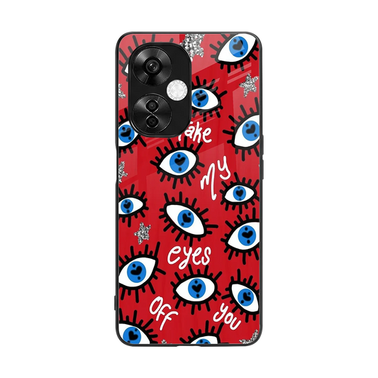 Eyes On You back phone cover | glass case for oneplus nord ce 3 lite