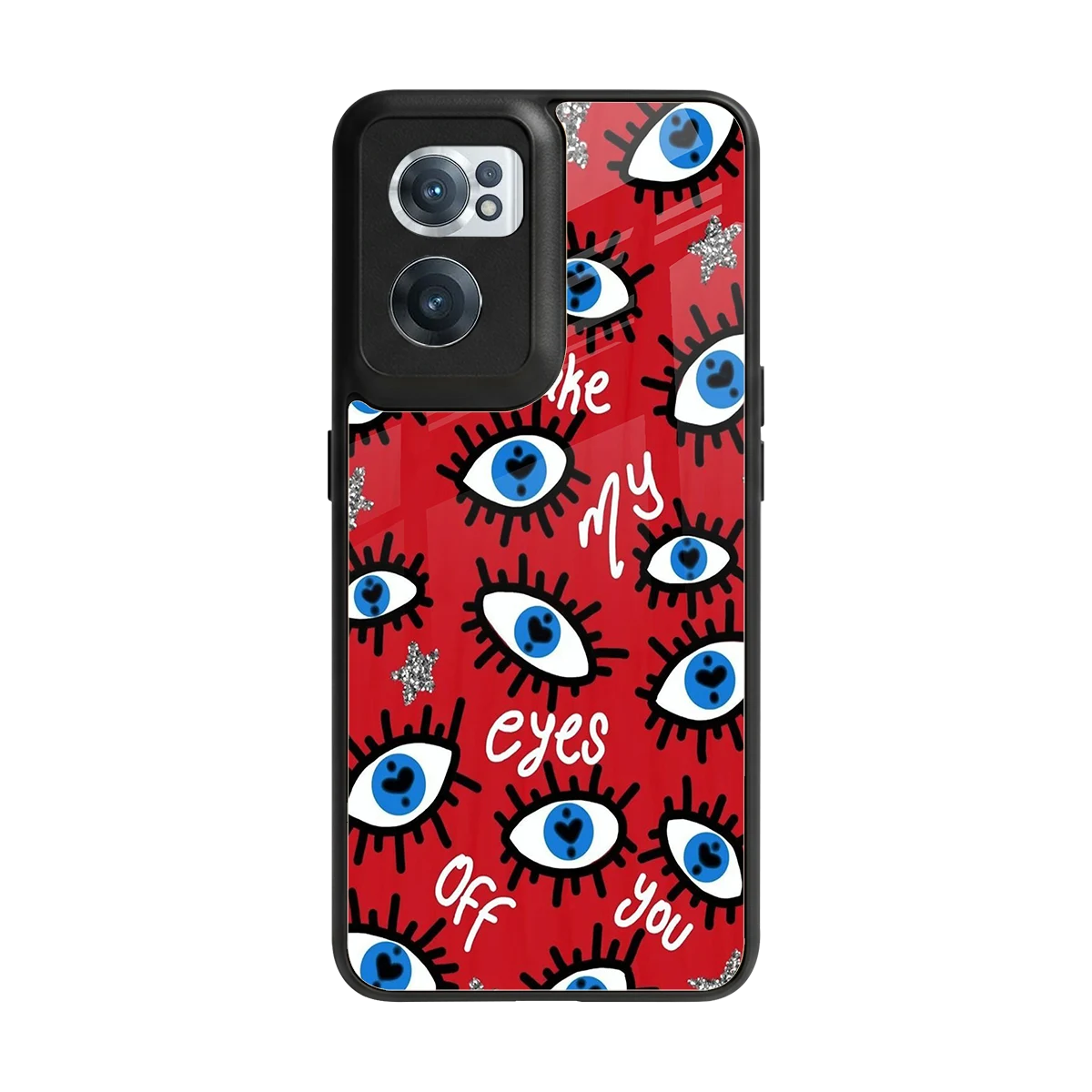 Eyes On You back phone cover | glass case for oneplus nord ce 2
