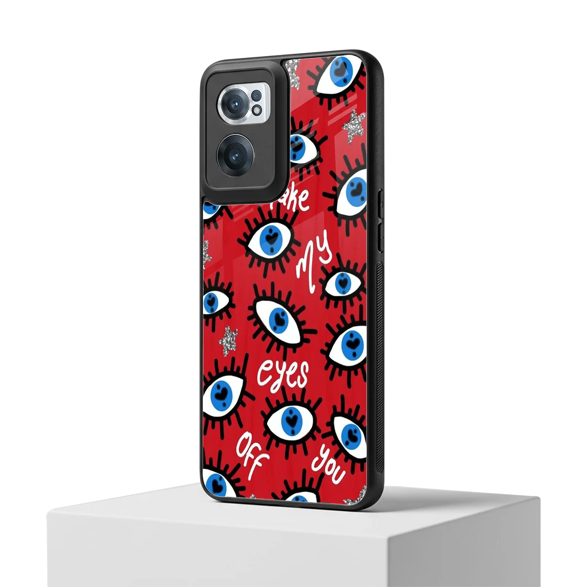 Eyes On You oneplus nord ce 2 mobile cover | shockproof glass phone case