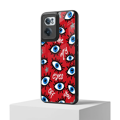 Eyes On You oneplus nord ce 2 mobile cover | shockproof glass phone case