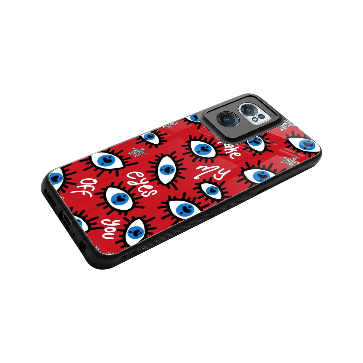Eyes On You stylish phone case for oneplus nord ce 2 | glossy glass and slim fit