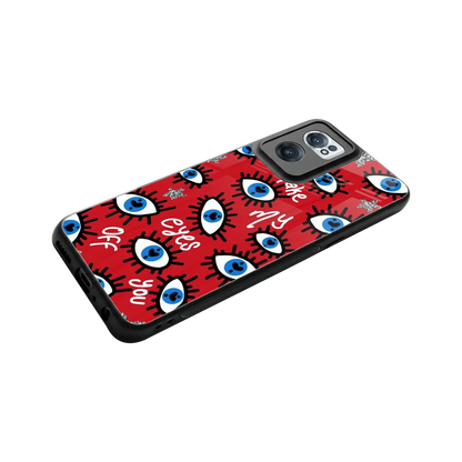 Eyes On You stylish phone case for oneplus nord ce 2 | glossy glass and slim fit