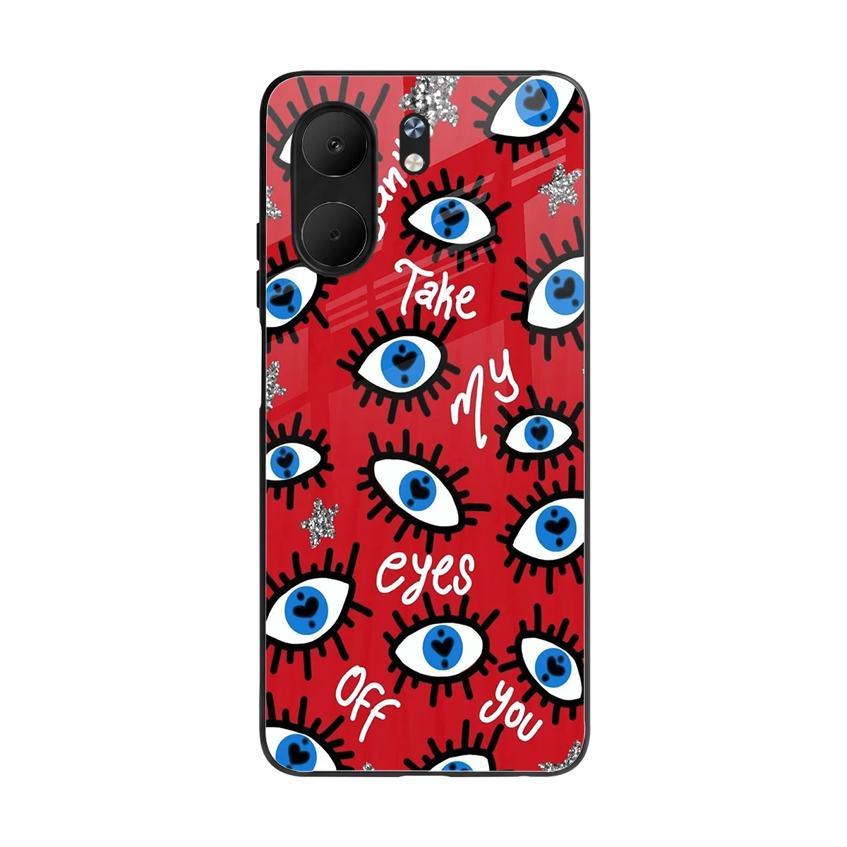Eyes On You back phone cover | glass case for oppo a5x 5g