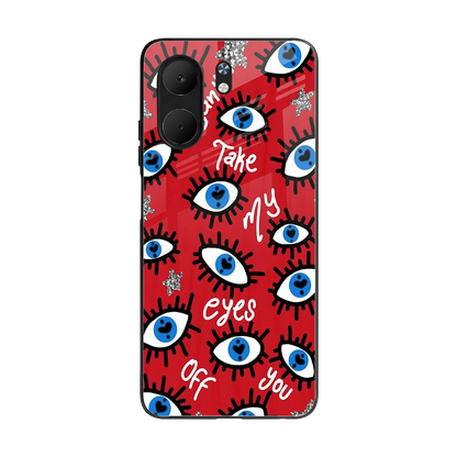 Eyes On You back phone cover | glass case for oppo a5x 5g
