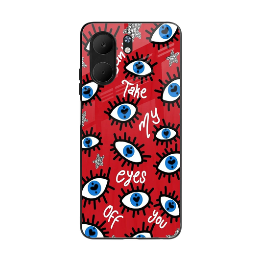 Eyes On You back phone cover | glass case for oppo a5x 5g