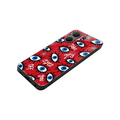 Eyes On You stylish phone case for oppo a5x 5g | glossy glass and slim fit