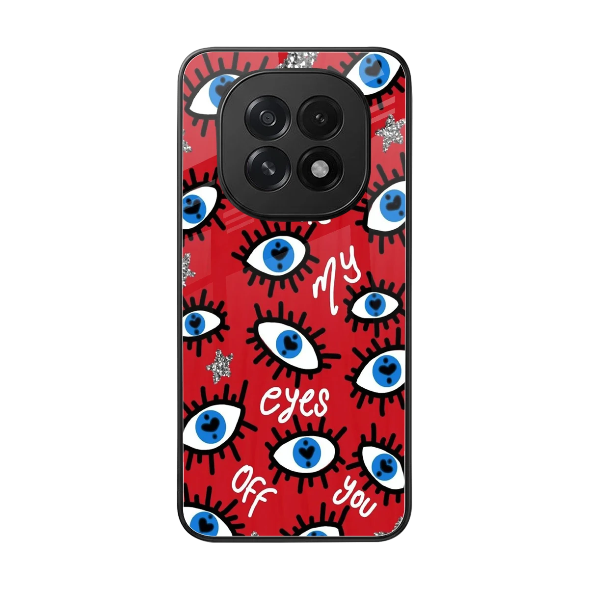 Eyes On You back phone cover | glass case for oppo f29 5g